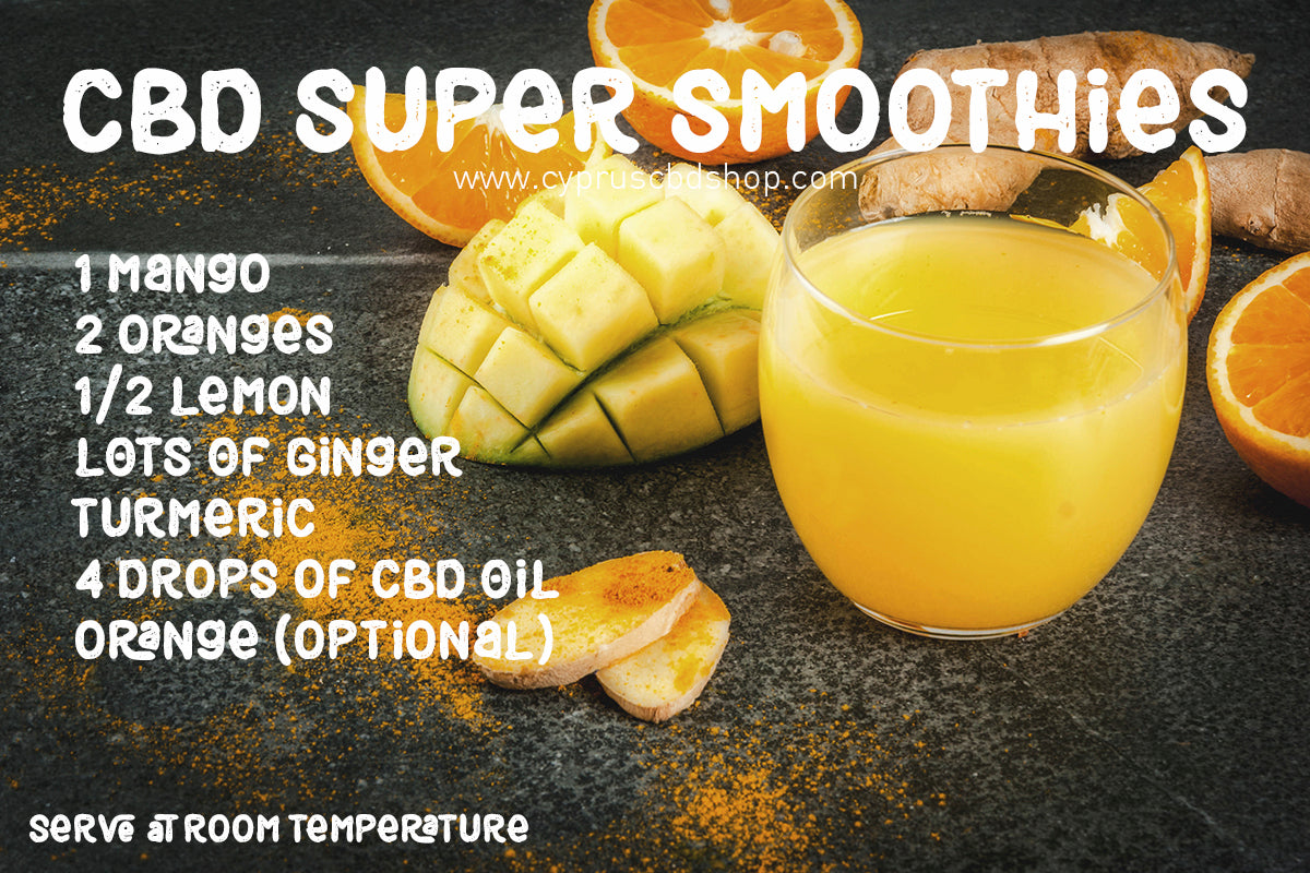 Mango Orange & Ginger CBD Super-Smoothie Booster