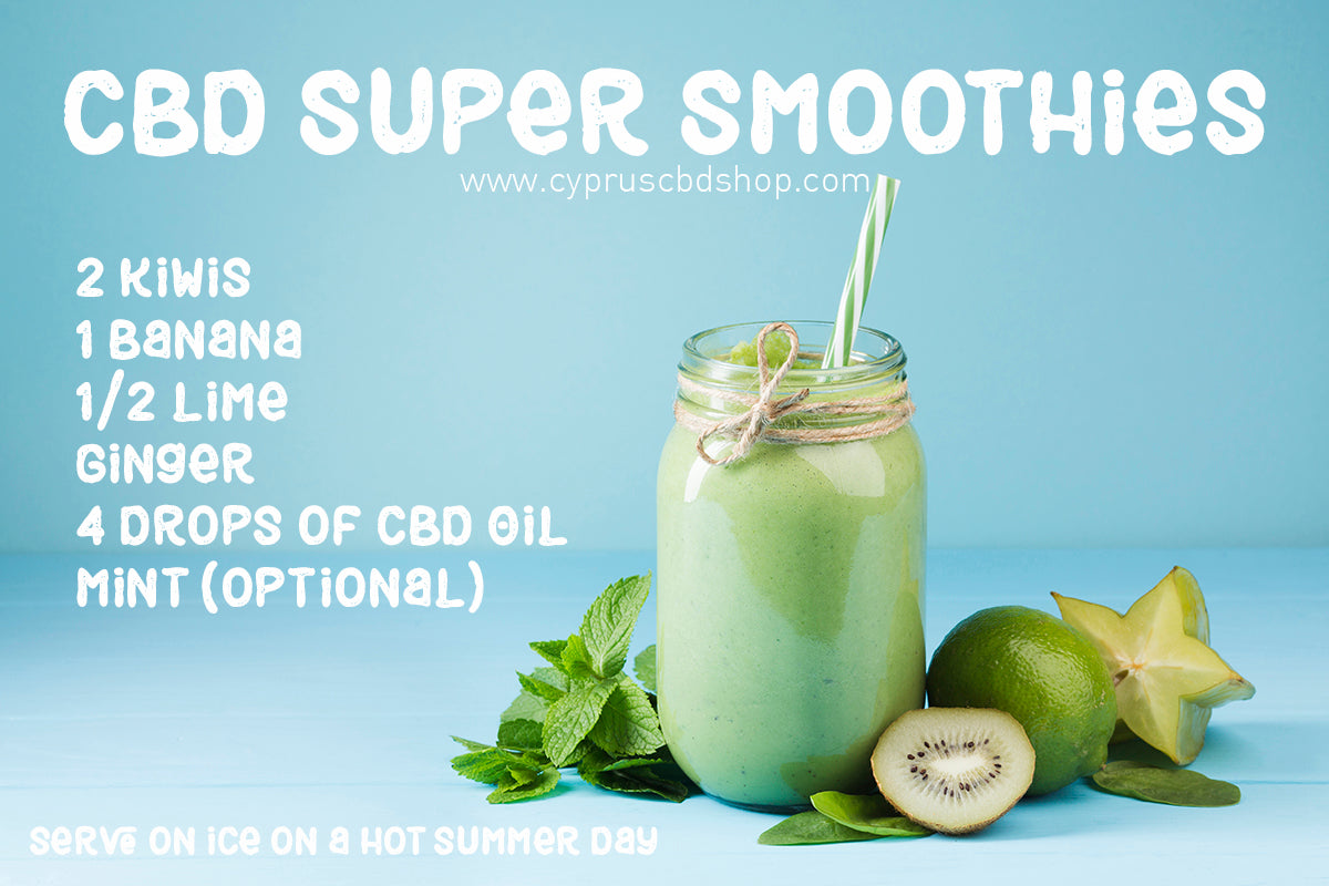 CBD Banana Kiwi Super-Smoothie Recipe