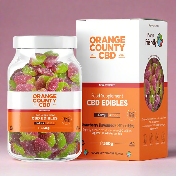 Orange County CBD Gummy Strawberries