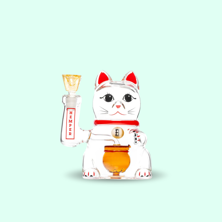 Hemper - Lucky Cat XL Bong 7"