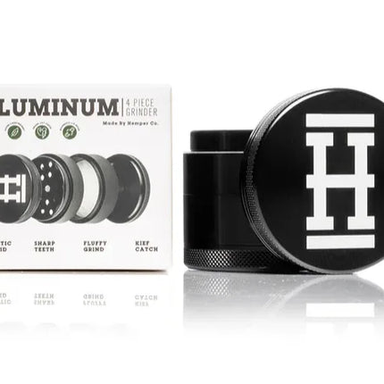 HEMPER - Anodized Aluminum Grinder, 4 parts, (56 mm)