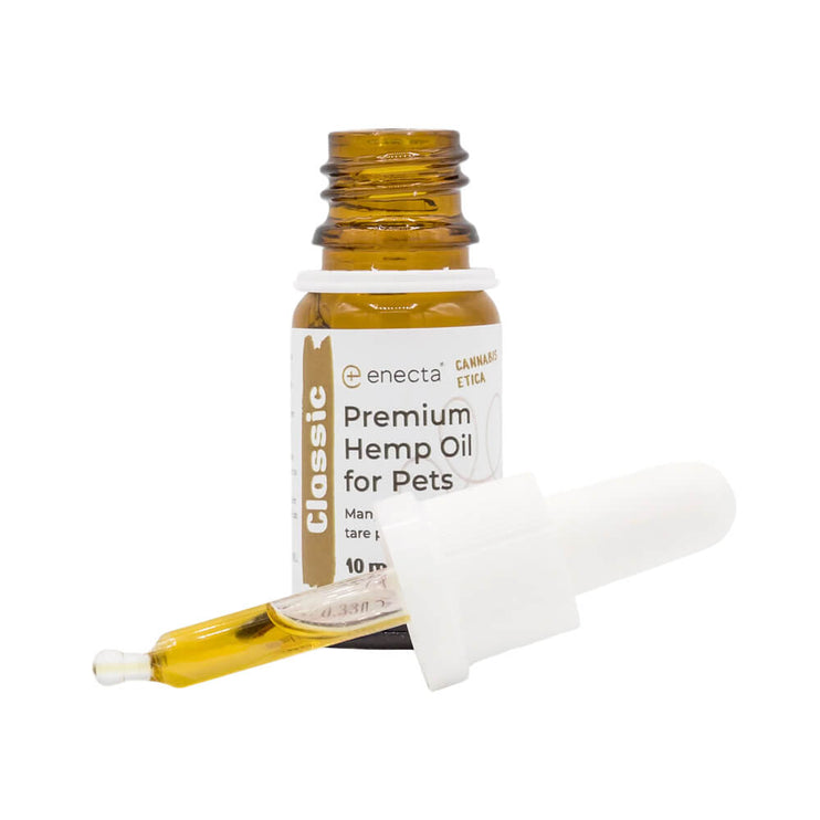 Enecta Premium Hemp Oil for Pets with Omega 3 & Omega 6 - 500mg
