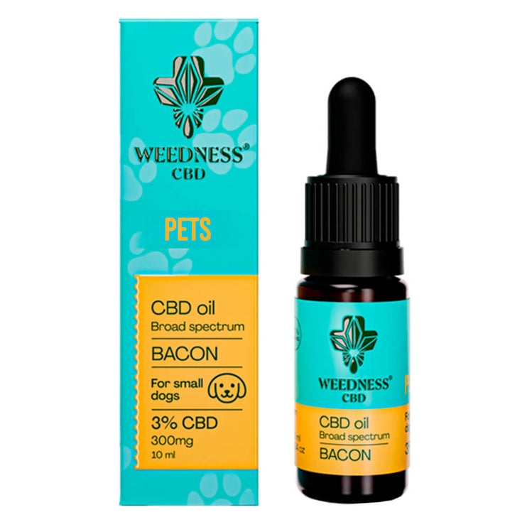 Weedness - Bacon CBD oil for Small Dogs (3%)