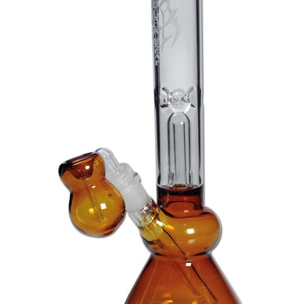 Mini Ice bong w/ percolator - Black Leaf (Black/Blue/Green)