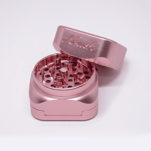 Krush Kube 3 Metallic Grinder - Black Noir/ Stone Grey/ Rose Gold