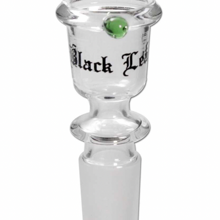 Glass Bowl Cylinder w/ green bobble - 14mm
