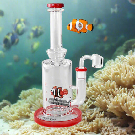 Oil Bong Slit Diffuser with fish glasswork