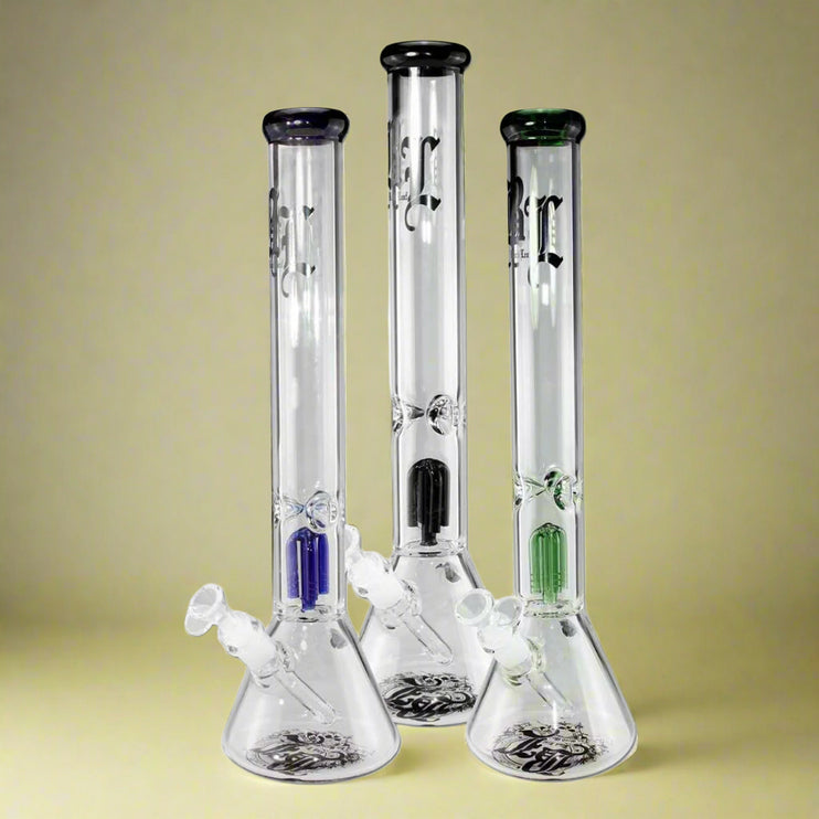 Black Leaf 4 Arm Percolator Bong (Blue/Black/Green)