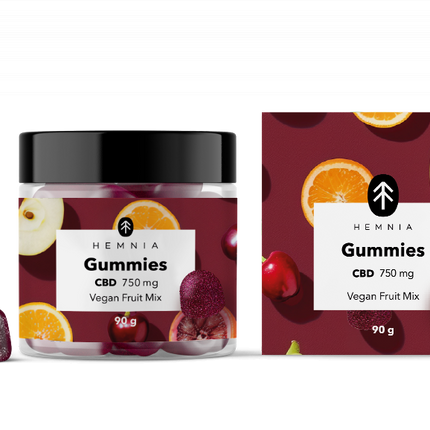 CBD Vegan gummies, fruit mix, 750 mg CBD - (30 pcs)