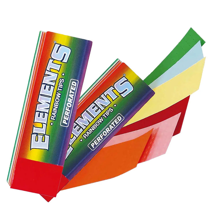 ELEMENTS RAINBOW TIPS PERFORATED - 50 tips booklet