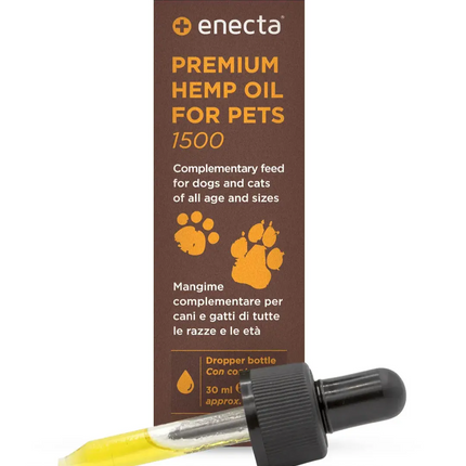 Enecta CBD Oil for Pets with Omega 3 & Vitamin E (500mg/1500mg)