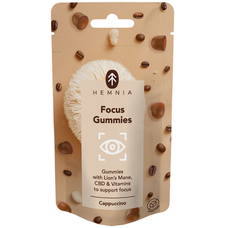 Focus Gummies - for support concentration with cappuccino flavour, 30 pcs