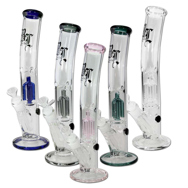 Ice Bong with Percolator by Black Leaf (Pink/Blue/Green)