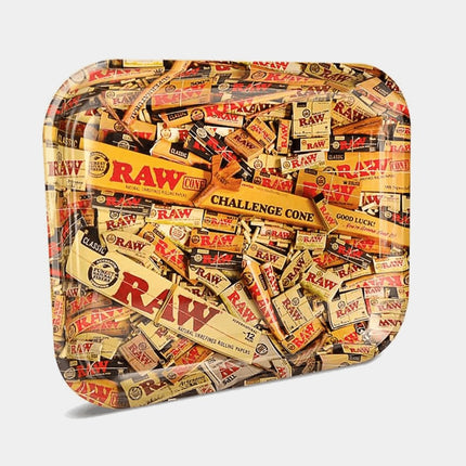RAW - Mixed Products Metal Rolling Tray (Large) 34cm - LIMITED EDITION