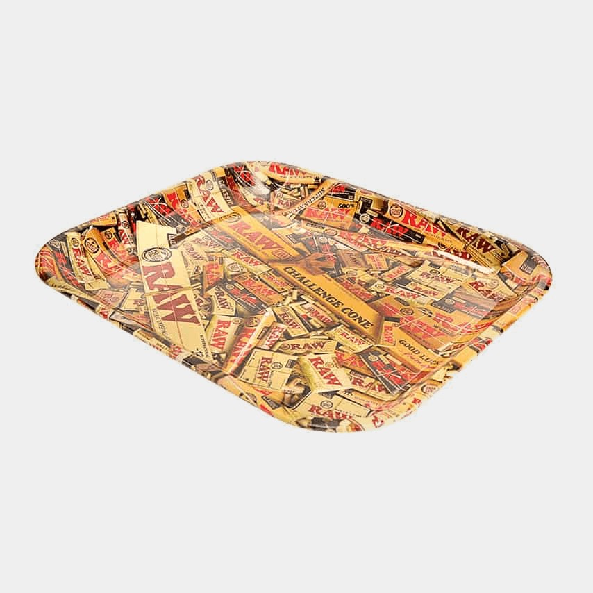 RAW - Mixed Products Metal Rolling Tray (Large) 34cm - LIMITED EDITION
