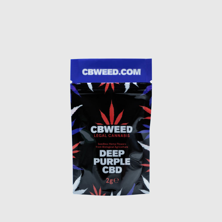 CBWEED Deep Purple CBD Buds (~10% CBD) - 2g/5g