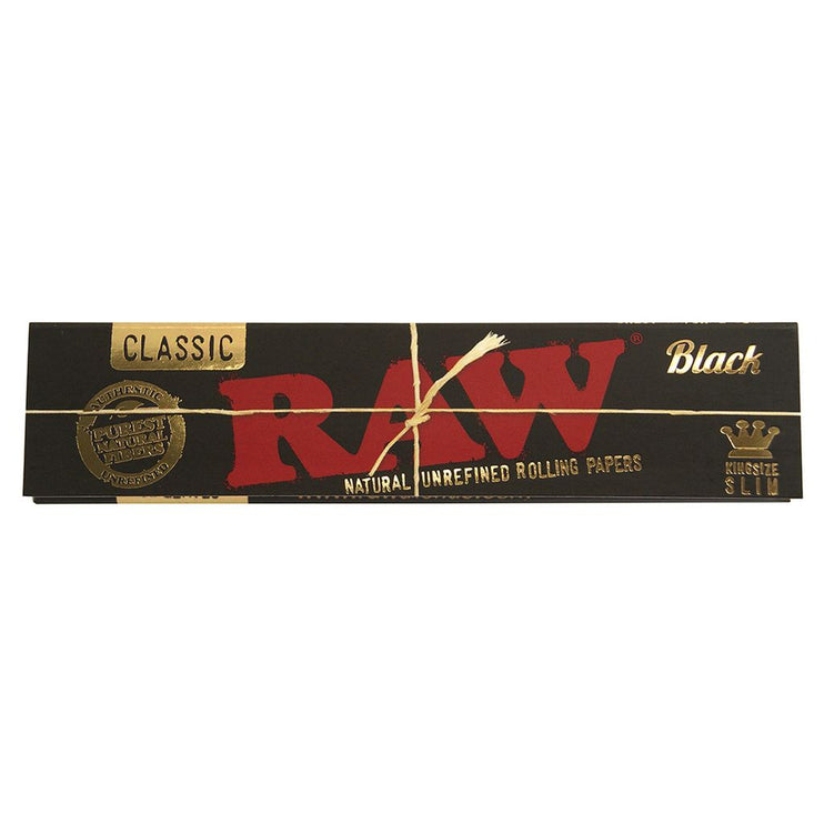 RAW - Black Kingsize Slim Rolling Papers