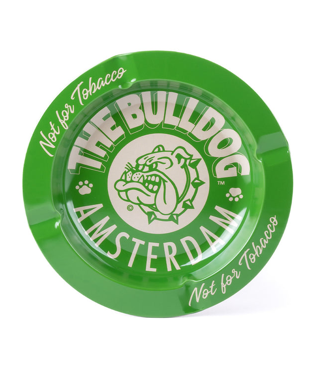 The Bulldog – Green Metal Ashtray