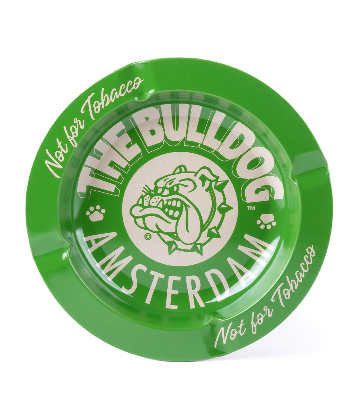 The Bulldog – Green Metal Ashtray