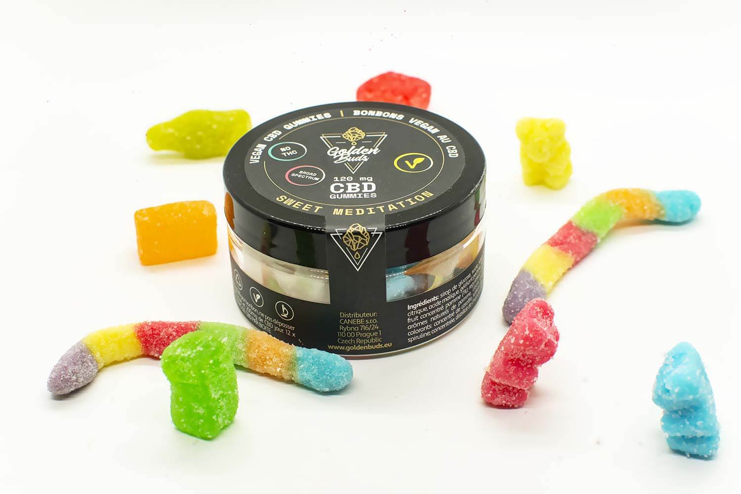 Golden Buds - Vegan CBD Gummies 120mg
