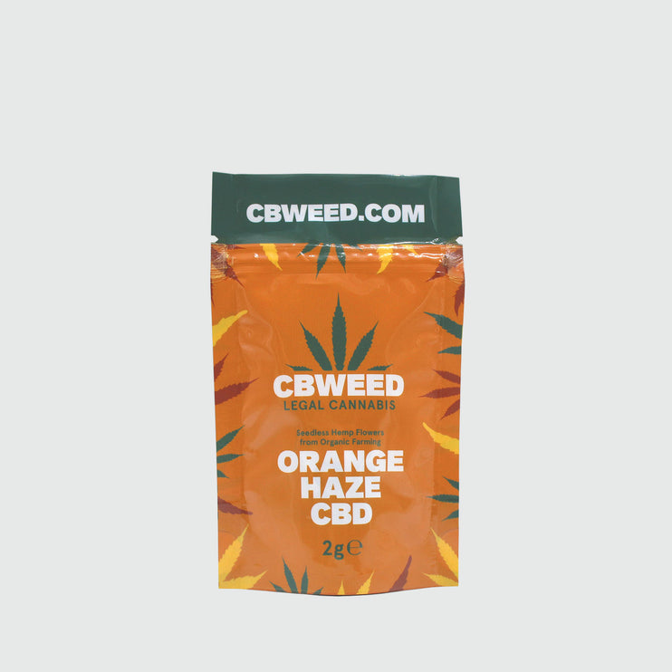 CBWEED Orange Haze CBD Buds (~10% CBD) - 2g/5g