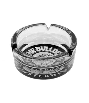 The Bulldog - 10mm Glass Ashtray (Black & White)