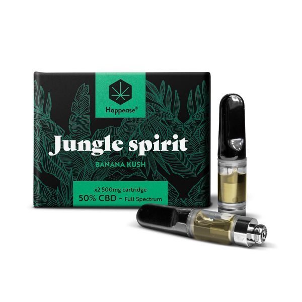 Happease Vape Cartridges - Jungle Spirit - 85% CBD (2x600mg)