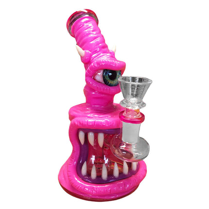 One Eyed Monster Bong in Pink/Blue/Yellow