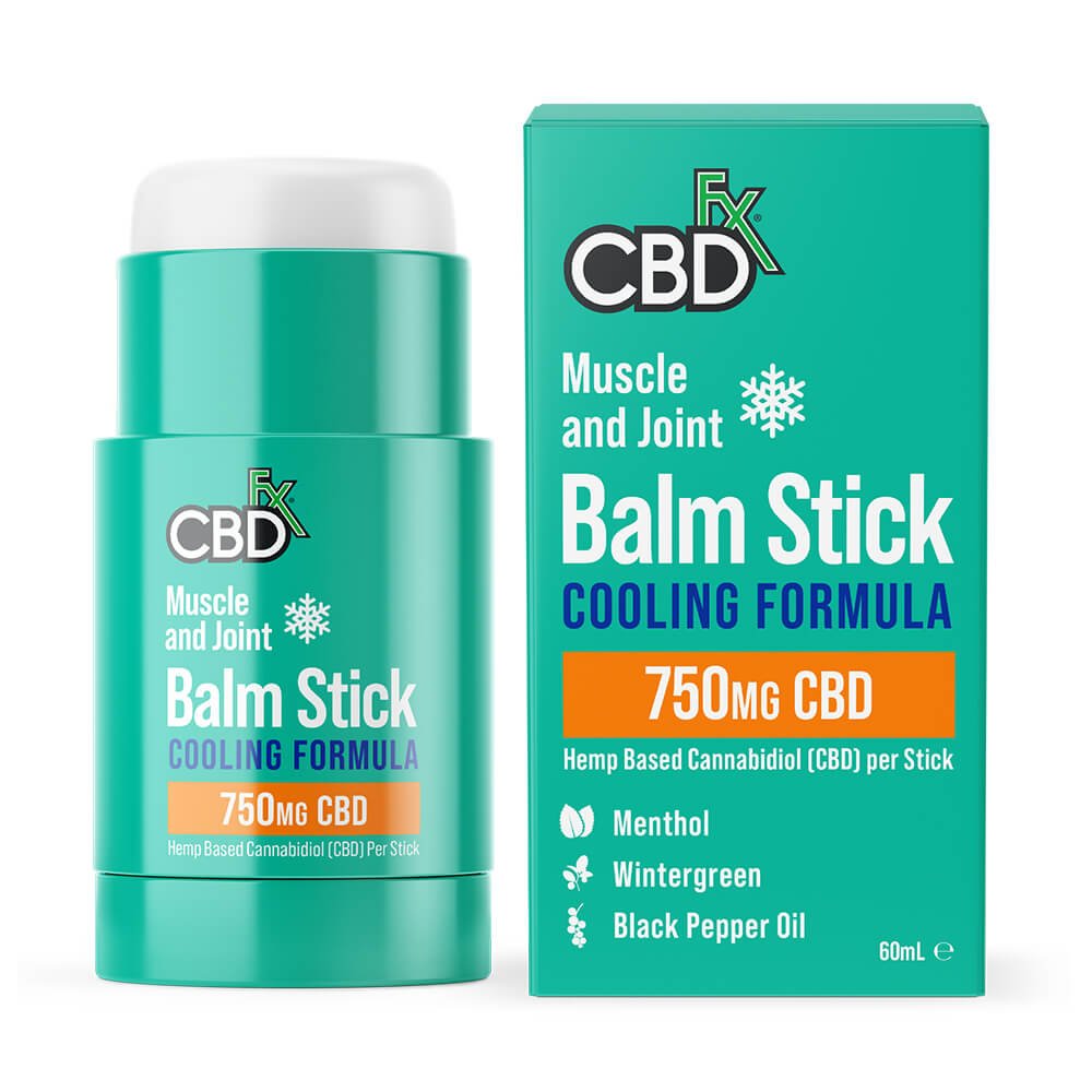 CBDfx Muscle and Joint Balm Stick (Cooling Formula) 750mg CBD (60ml)