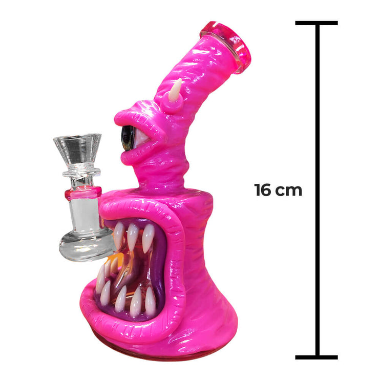 One Eyed Monster Bong in Pink/Blue/Yellow