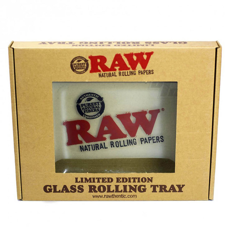 RAW Glass Rolling Tray Mini 26.5cm - LIMITED EDITION
