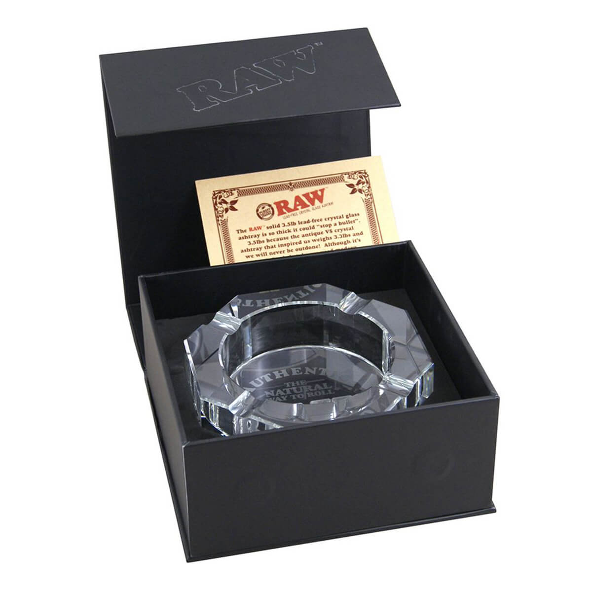 Raw Limited Edition Thick Glass Ashtray (Lead Free)