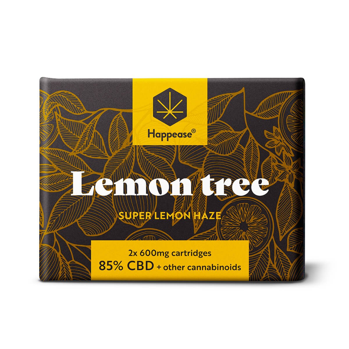 Happease Vape Cartridges - Lemon Tree - 85% CBD (2x600mg)
