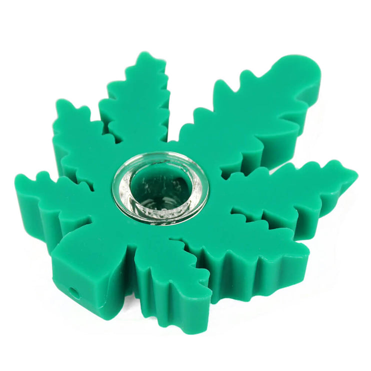 Weed Leaf Silicone Pipe